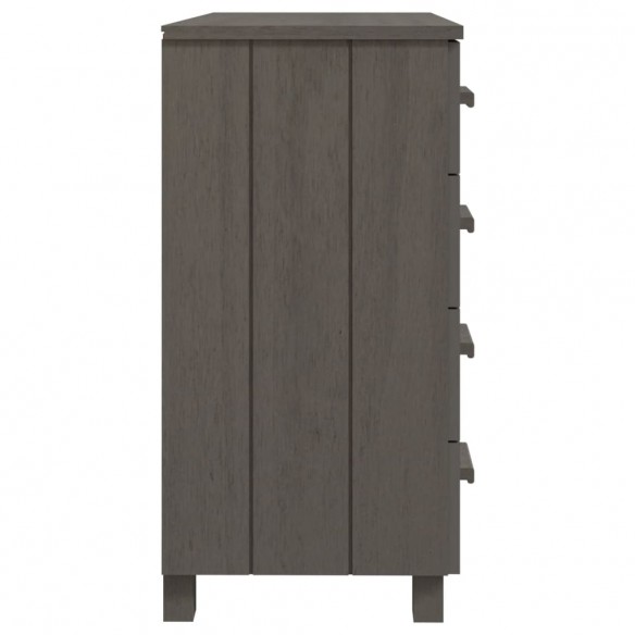 Buffet HAMAR Gris clair 79x40x80 cm Bois massif de pin