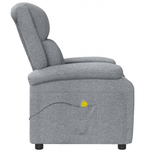 Fauteuil de massage Gris clair Tissu