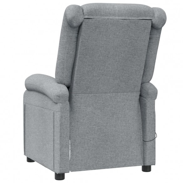 Fauteuil de massage Gris clair Tissu