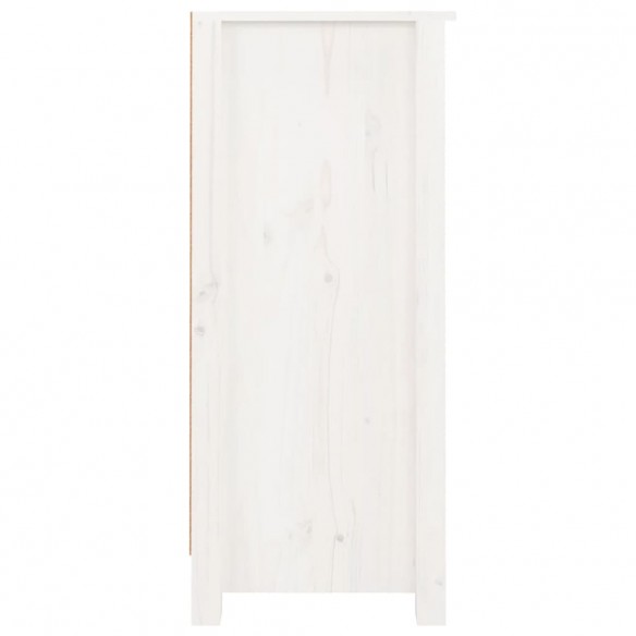 Buffets 2 pcs Blanc 40x35x80 cm Bois massif de pin