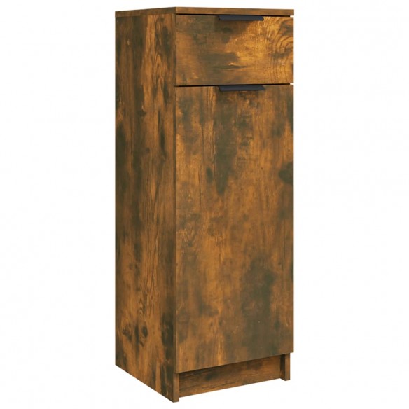 Armoire de bain Chêne fumé 32x34x90 cm Bois d'ingénierie