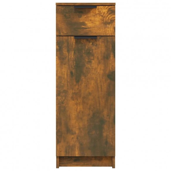 Armoire de bain Chêne fumé 32x34x90 cm Bois d'ingénierie