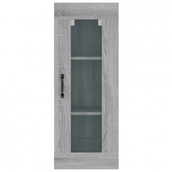 Armoire murale suspendue Sonoma gris 34,5x34x90 cm