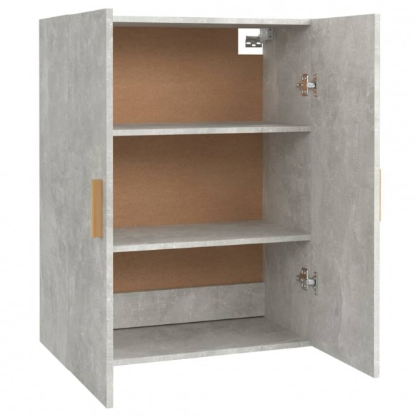 Armoire murale suspendue Gris béton 69,5x34x90 cm