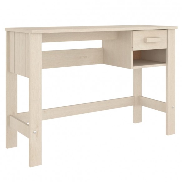 Bureau HAMAR Marron miel 110x40x75 cm Bois massif de pin