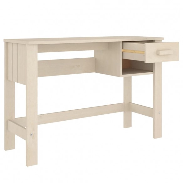 Bureau HAMAR Marron miel 110x40x75 cm Bois massif de pin