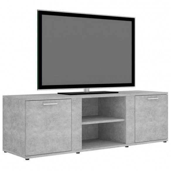 Meuble TV Gris béton 120x34x37 cm Aggloméré