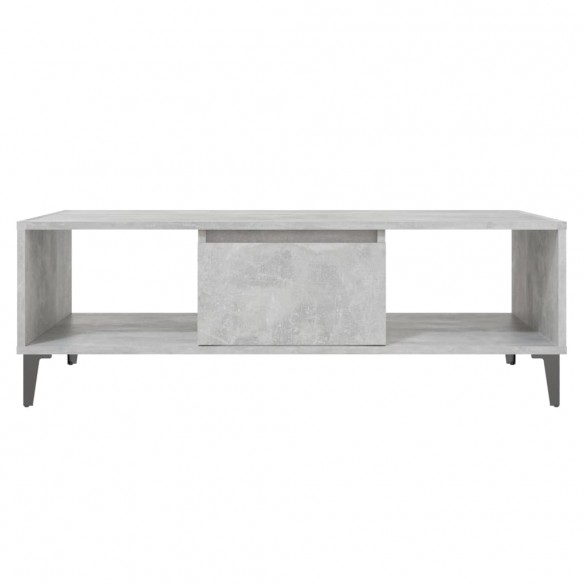 Table basse Gris béton 103,5x60x35 cm Aggloméré