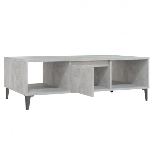 Table basse Gris béton 103,5x60x35 cm Aggloméré