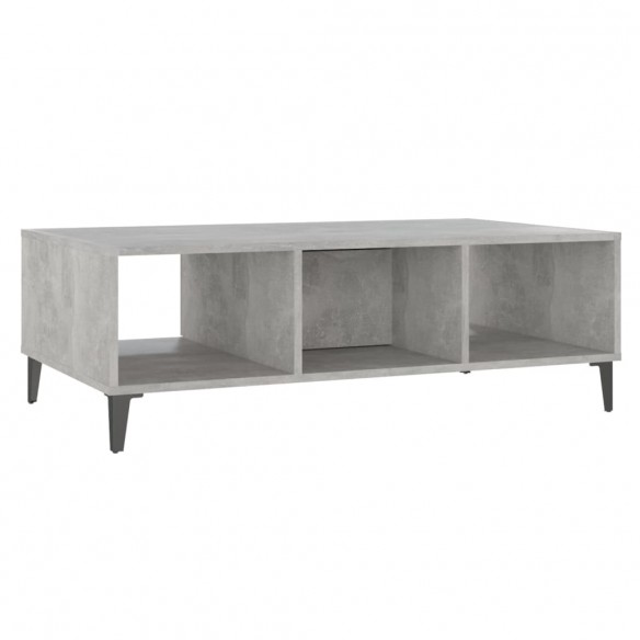 Table basse Gris béton 103,5x60x35 cm Aggloméré