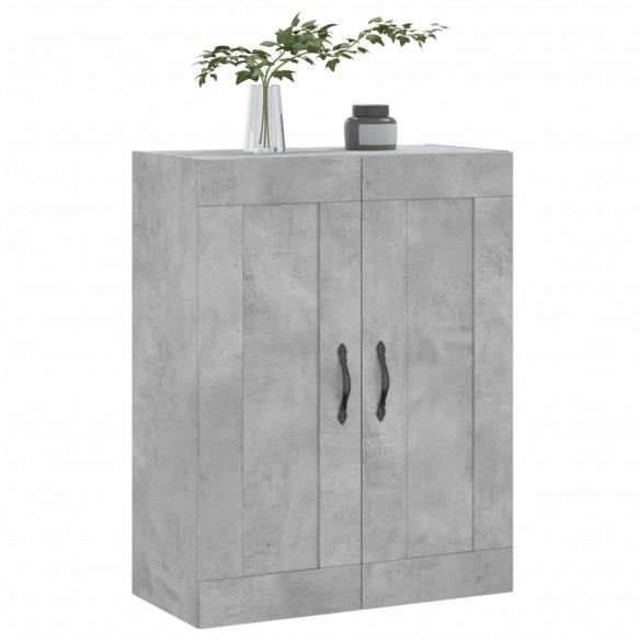 Armoire murale gris béton 69,5x34x90 cm bois d'ingénierie