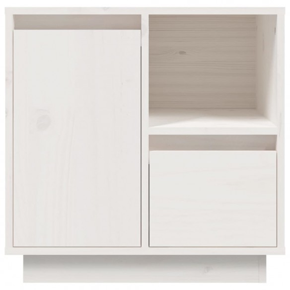 Tables de chevet 2 pcs Blanc 50x34x50 cm Bois de pin massif