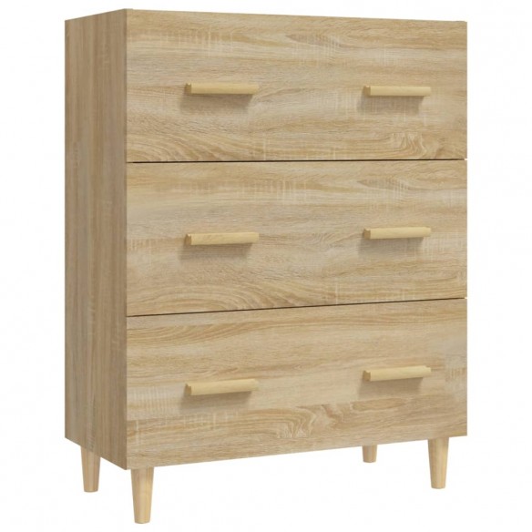 Buffet Chêne sonoma 70x34x90 cm Bois d'ingénierie