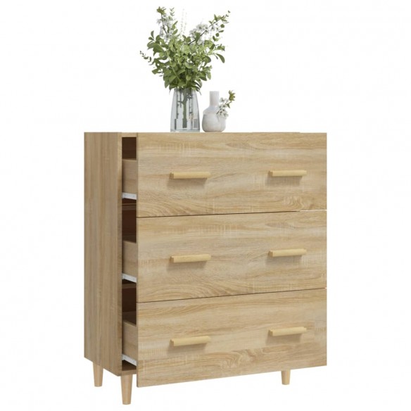 Buffet Chêne sonoma 70x34x90 cm Bois d'ingénierie