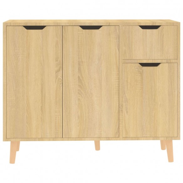 Buffet chêne sonoma 90x30x72 cm bois d'ingénierie