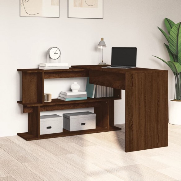 Bureau d'angle Chêne marron 200x50x76 cm Bois d'ingénierie