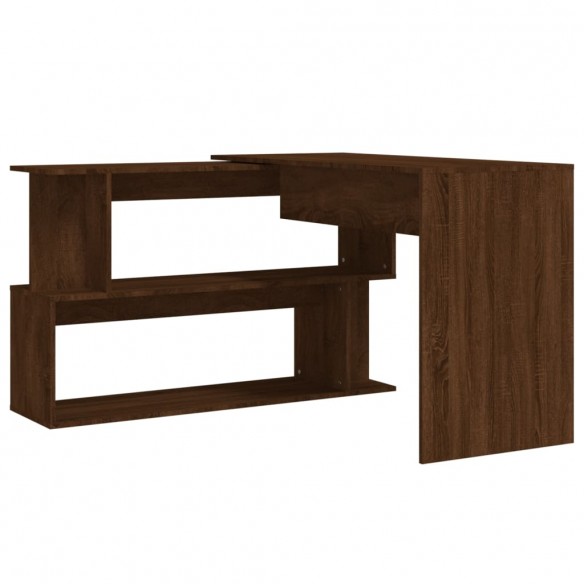 Bureau d'angle Chêne marron 200x50x76 cm Bois d'ingénierie