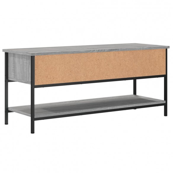 Meuble TV sonoma gris 100x35x45 cm bois d'ingénierie