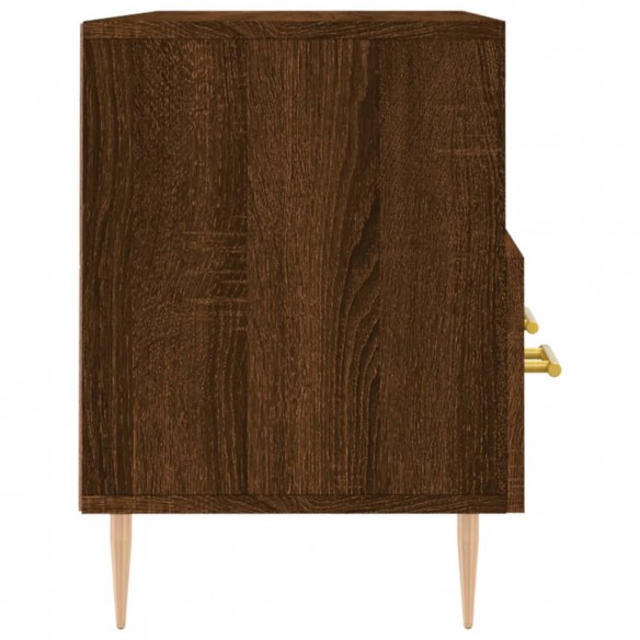 Meuble TV chêne marron 102x36x50 cm bois d'ingénierie