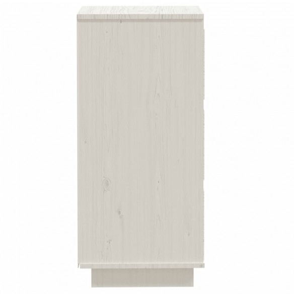 Buffets 2 pcs Blanc 32x34x75 cm Bois massif de pin