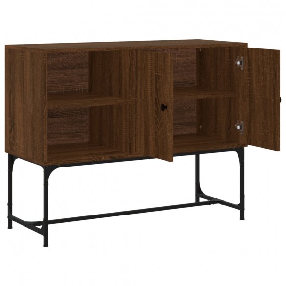 Buffet chêne marron 100x40x79,5 cm bois d'ingénierie