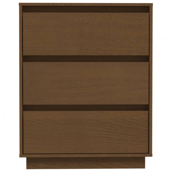 Buffet Marron miel 60x34x75 cm Bois massif de pin