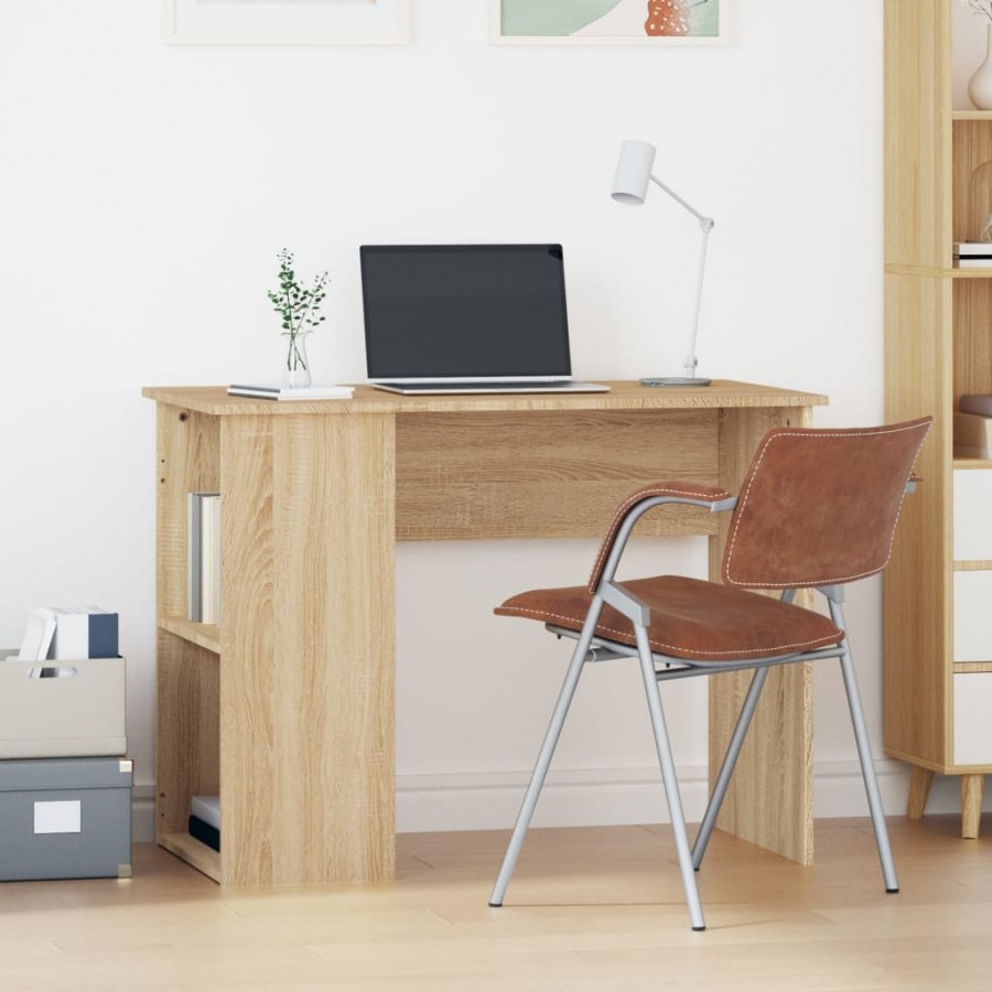 Bureau chêne sonoma 100x55x75 cm bois d'ingénierie