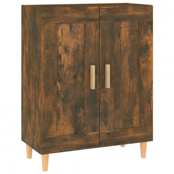 Buffet Chêne fumé 69,5x34x90 cm Bois d'ingénierie