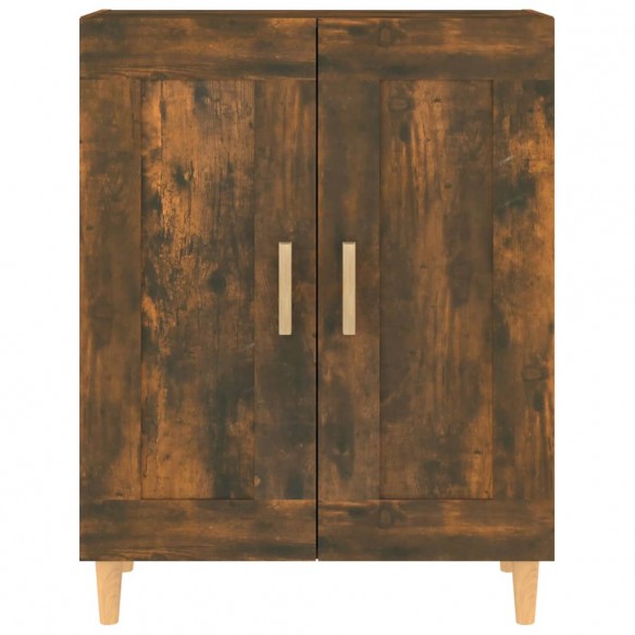 Buffet Chêne fumé 69,5x34x90 cm Bois d'ingénierie