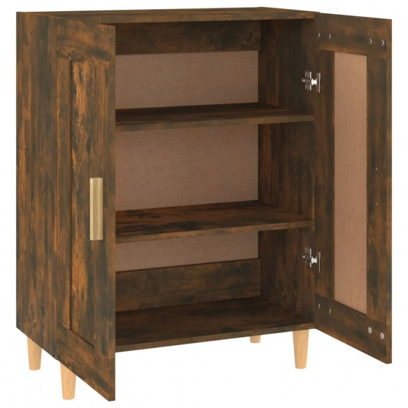 Buffet Chêne fumé 69,5x34x90 cm Bois d'ingénierie