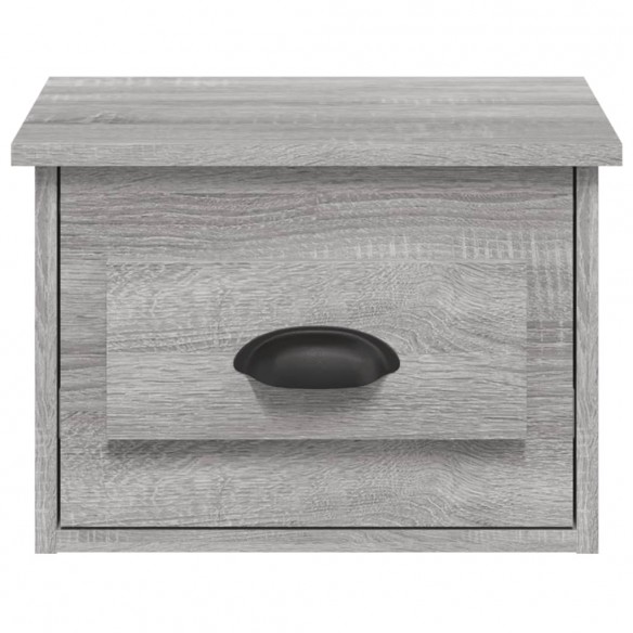 Table de chevet murale sonoma gris 41,5x36x28 cm