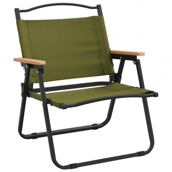 Chaises de camping 2 pcs Vert 54x43x59 cm Tissu Oxford