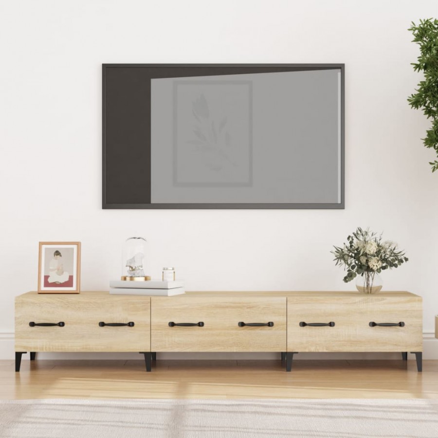 Meuble TV Chêne sonoma 150x34,5x30 cm Bois d'ingénierie