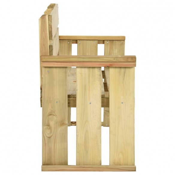 Banc de jardin 121 cm Bois de pin imprégné