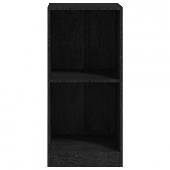 Armoire d'appoint Noir 35,5x33,5x76 cm Bois de pin massif