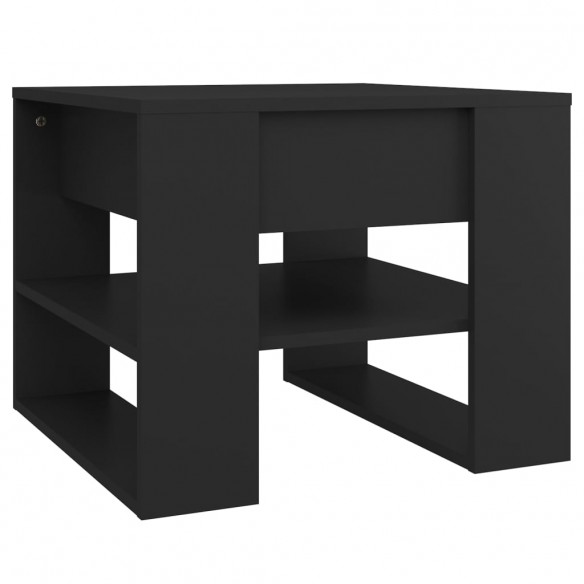 Table basse Noir 55,5x55x45 cm Bois d'ingénierie