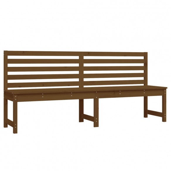 Banc de jardin marron miel 201,5 cm bois de pin massif