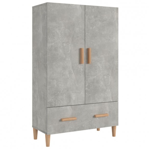 Buffet Gris béton 70x31x115 cm Bois d'ingénierie