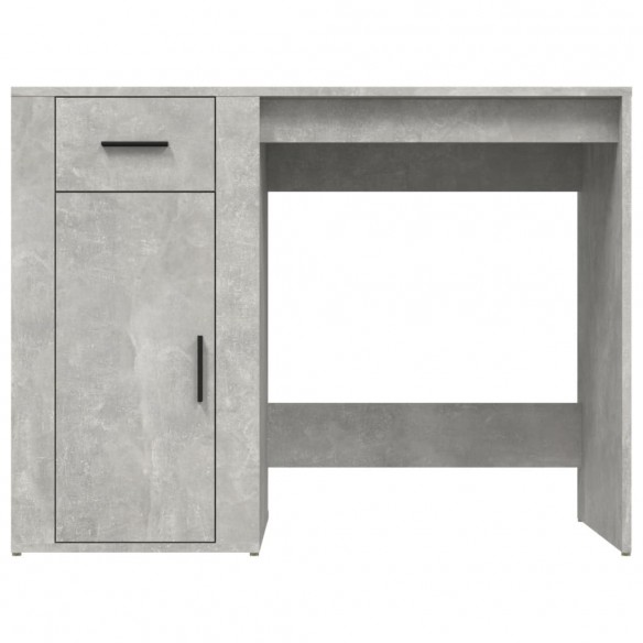 Bureau Gris béton 100x49x75 cm Bois d'ingénierie