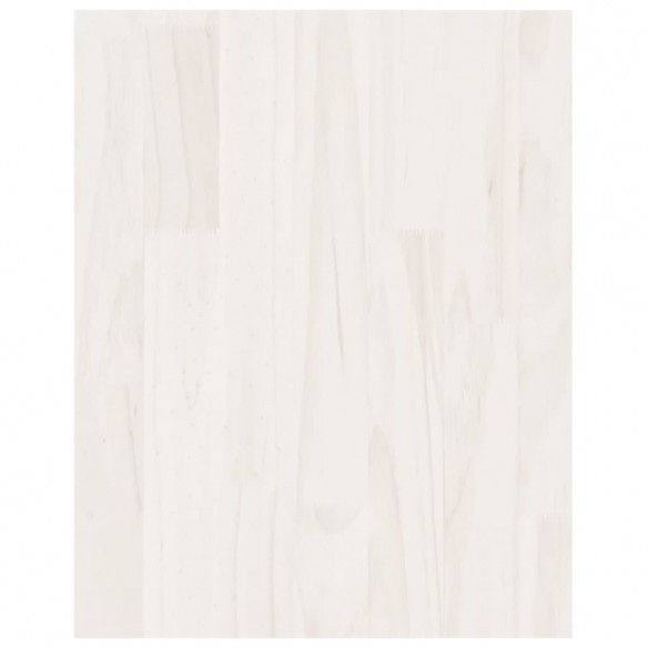 Meuble TV Blanc 70x33x42 cm Bois de pin massif