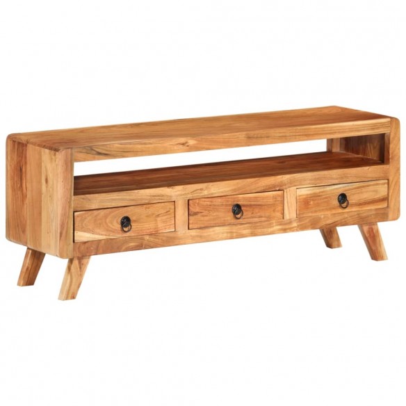 Meuble TV 110x30x40 cm Bois d'acacia massif