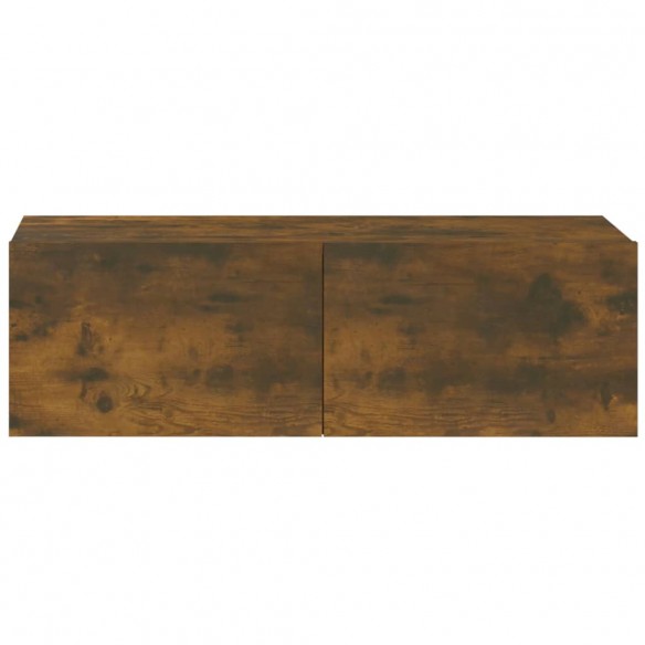 Meubles TV 2 pcs Chêne fumé 100x30x30 cm Bois d'ingénierie