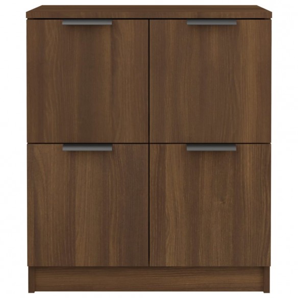 Buffets 2 pcs Chêne marron 60x30x70 cm Bois d'ingénierie