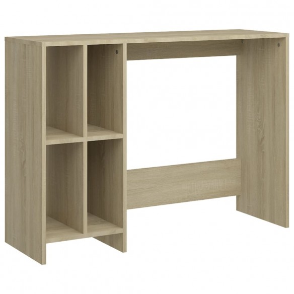 Bureau d'ordinateur portable Chêne 102,5x35x75 cm Aggloméré