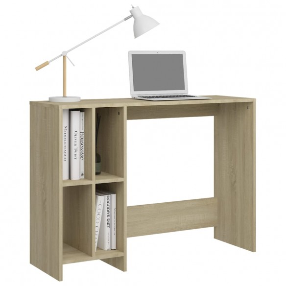 Bureau d'ordinateur portable Chêne 102,5x35x75 cm Aggloméré