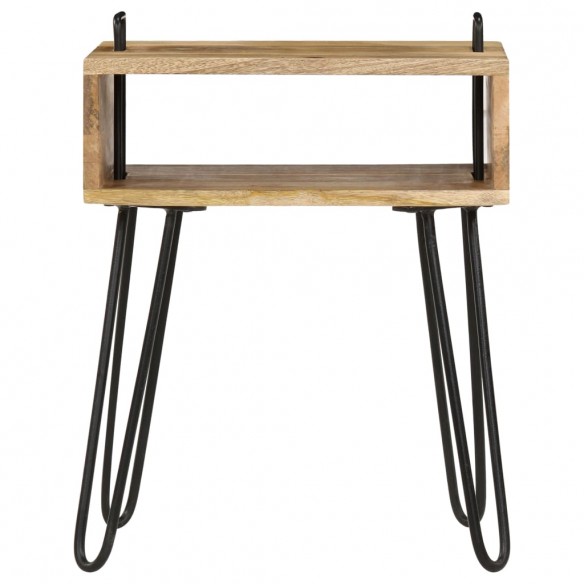 Table de chevet Bois de manguier massif 40 x 34 x 47 cm