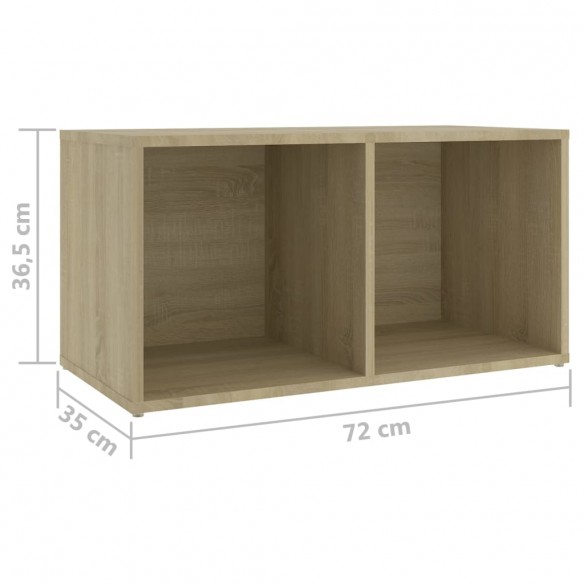 Meubles TV 4 pcs Chêne sonoma 72x35x36,5 cm Aggloméré