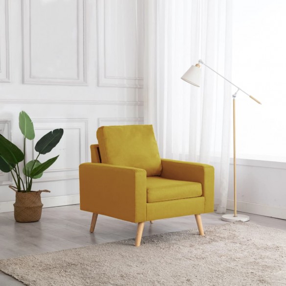 Fauteuil Jaune Tissu