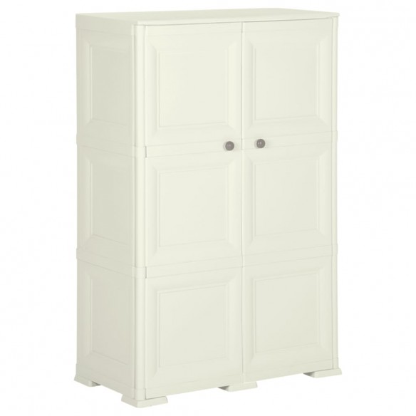 Armoire plastique 79x43x125 cm design bois glace à la vanille