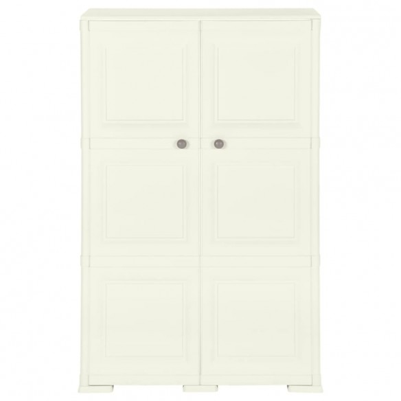 Armoire plastique 79x43x125 cm design bois glace à la vanille